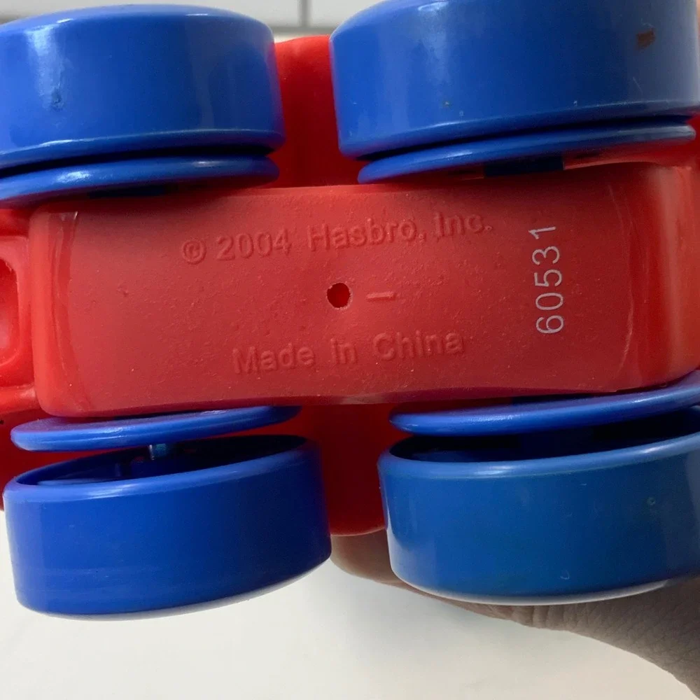 Playskool Wheel Pals Hasbro Fire Truck and Blue Car Toddler Toy Vehicle Lot 2pc